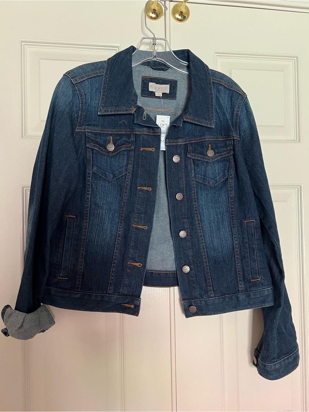 LOFT Women's Dark Blue Denim Jacket